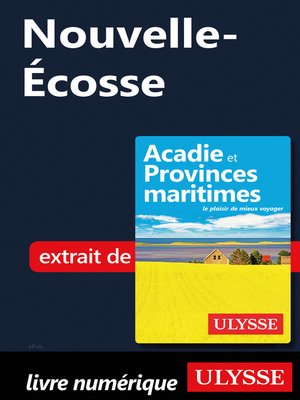 cover image of Nouvelle-Écosse